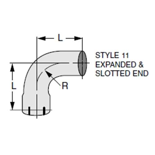 90 DEGREE SHORT RADIUS ELBOW