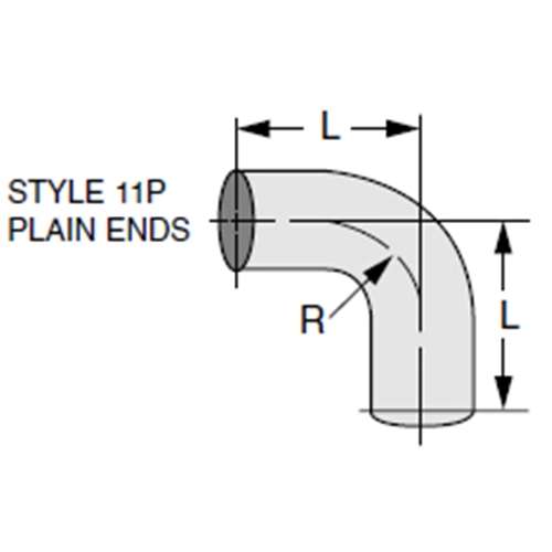 90 DEGREE; 1D - CARBON STEEL 5"