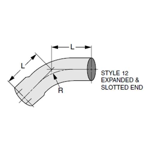 45 DEGREE; 2D; EXPANDED AND SLOTTED - CHROME