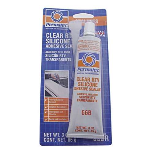 Clear RTV Silicon Sealant Adhesive - 3 Ounce Tube