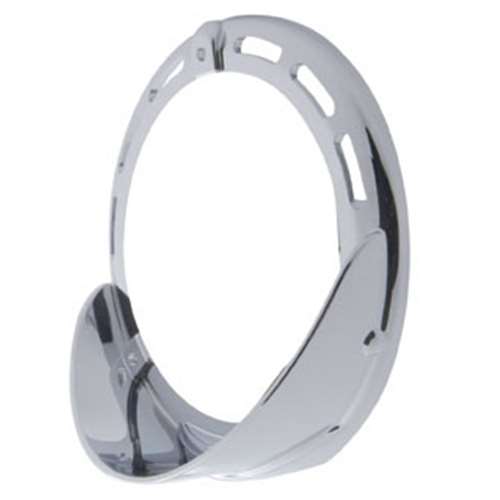 Round Turn Signal Light Bezel w/ Up Side Down Visor