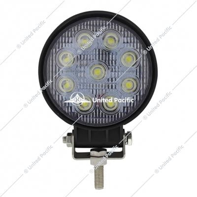 9 High Power LED Round Work Light - Spot