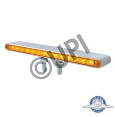 14 LED 12" Double Face Light Bar - Amber & Red LED/Amber & Red Lens