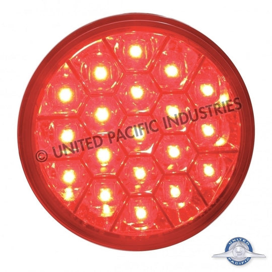 19 LED 4" Reflector Turn Signal Light - Amber LED/Amber Lens