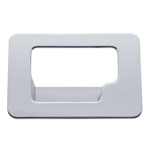 Chrome Plastic Glove Box Latch Trim For Peterbilt 389 (2008+), 387 (2001-2010), & Kenworth T600 (2002-2006)