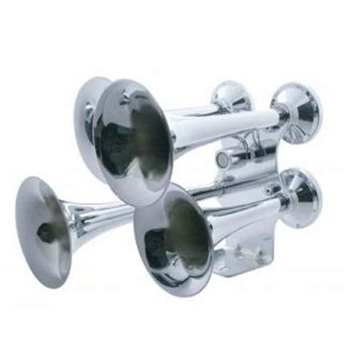 4 Trumpets Air Powered Chrome Train Horn