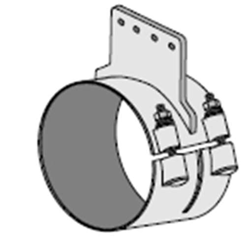 KENWORTH A&B MODEL 6" WIDE MOUNTING BRACKET CLAMP BUTT JOINT