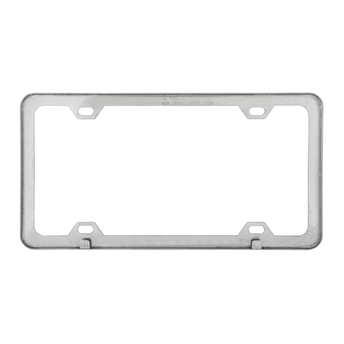 PLAIN 4-HOLE LICENSE PLATE FRAMES WITH THIN BOTTOM- STAINLESS STEEL