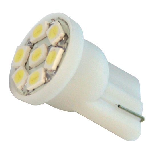 #194/168 WHITE 7-LED LIGHT BULBS, 12V, PAIR