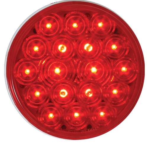 4" FLEET RED/RED 18 LED SEALED LIGHT