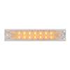 10"L SPYDER AMBER 18-LED LIGHT BAR, CLEAR LENS DOUBLE ROW