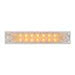 10"L SPYDER AMBER 18-LED LIGHT BAR, CLEAR LENS DOUBLE ROW