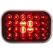 RECT. PEARL RED 24 LED LIGHT RED LENS