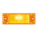 RECT. AMBER 3-LED MARKER LIGHT W/REFLECTOR