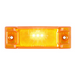 RECT. AMBER 3-LED MARKER LIGHT W/REFLECTOR