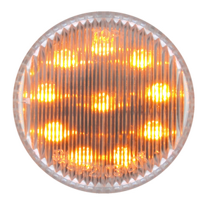 2" FLEET AMBER/CLEAR 10 LED SEALED LIGHT