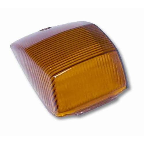 AMBER PLASTIC LENS FOR RECT. CAB MARKER LIGHT