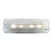 MEDIUM RECT. WHITE/CLEAR 4-LED UTILITY/INTERIOR LIGHT