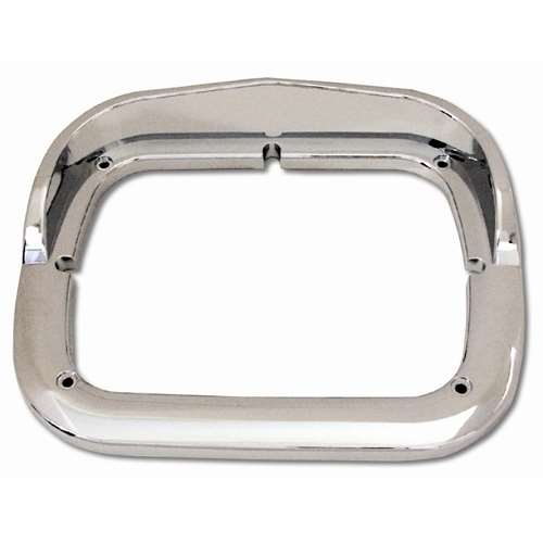 CR. PLASTIC SINGLE HEADLIGHT BEZEL FOR I'NTAL & PETE