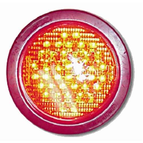 4" RED 40 LED SEALED LIGHT, RED LENS