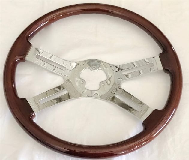 18" Chrome 4 Spoke Steering Wheel