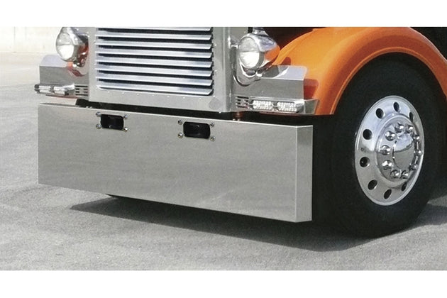 Pete 359 18" Boxed End Bumper Stainless Steel