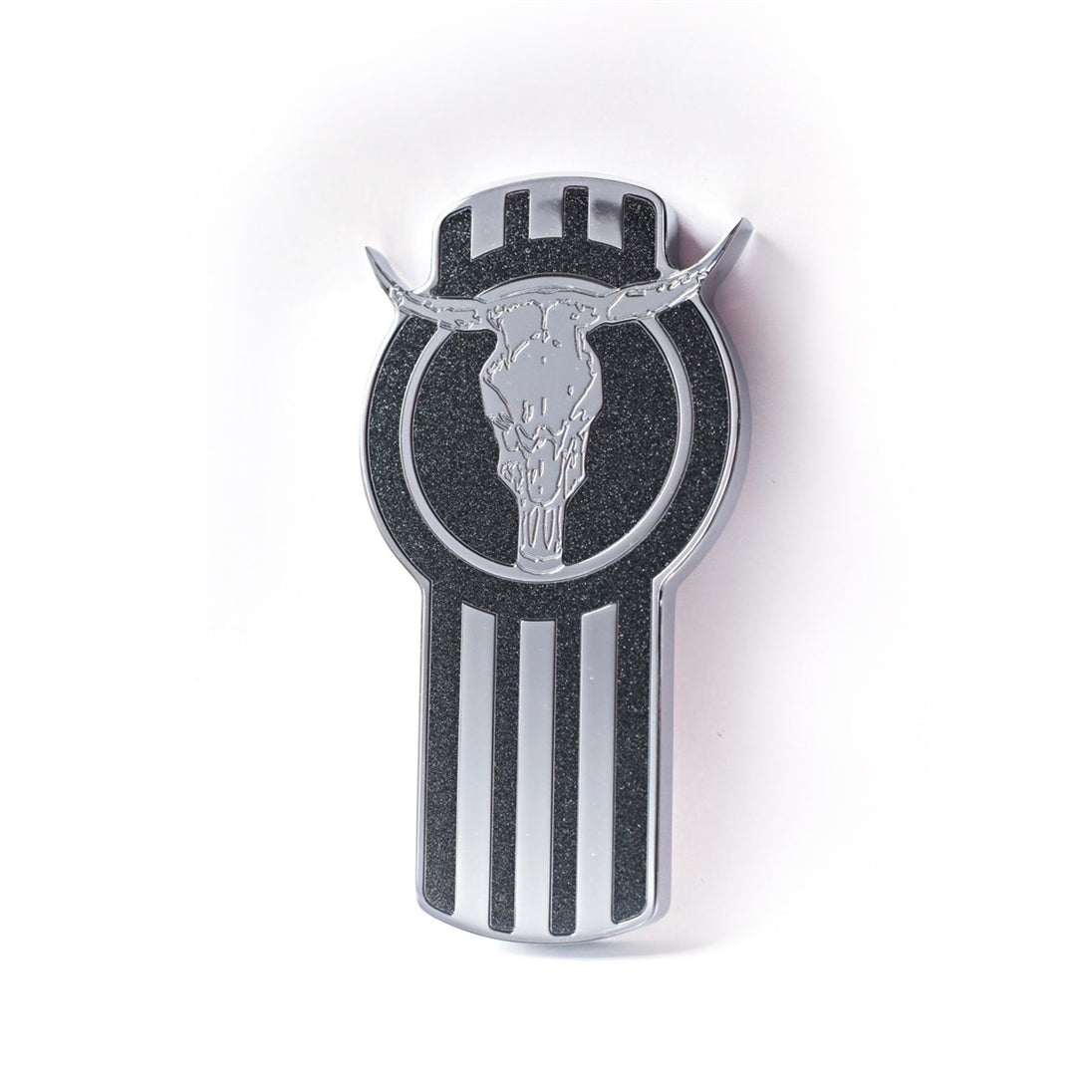 Kenworth Bull Shape Emblem Metal Black/Chrome (195)