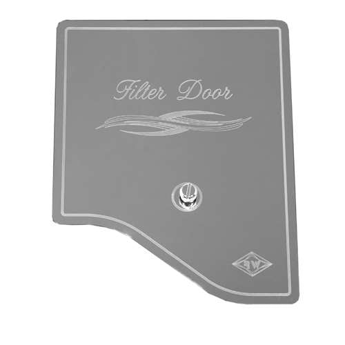 S/S DOOR COVER-W/SCREW-A/C HEA