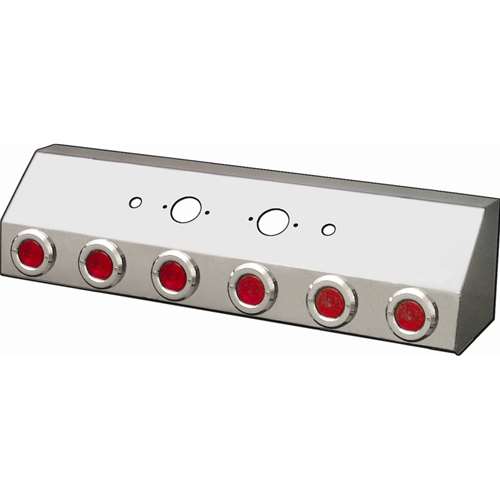 AIR LINE BOX DOUBLE CNCTR W/6 ROUND 2" HOLES & HW