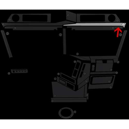 FL CLASSIC/FLD PASSENGER'S SIDE HEADLINER TRIM