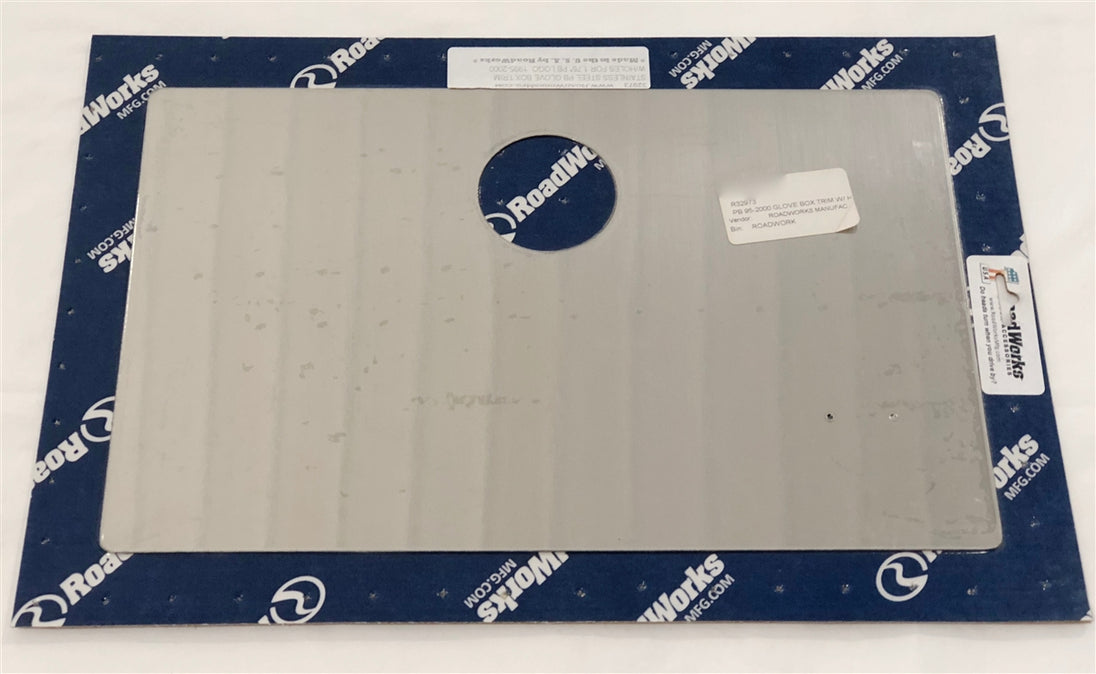 PB GLOVE BOX TRIM W/HOLES FOR 1.75" PB LOGO, 1995-2000