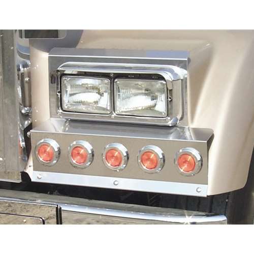 KW W900L SOLID MOUNT FENDER GUARDS W/10 ROUND 2" HOLES