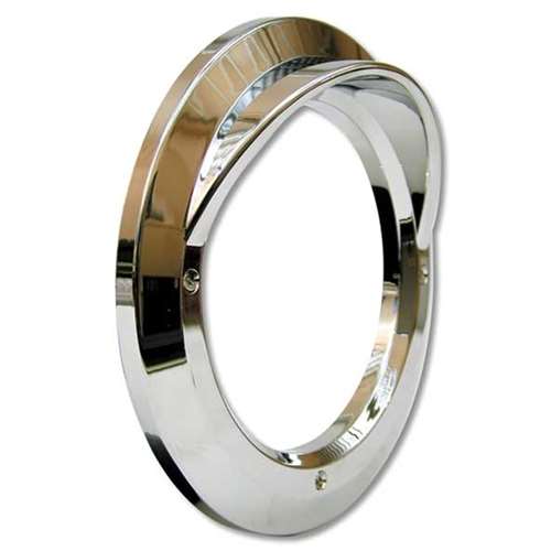 4"" CHROME BEZEL WITH VISOR