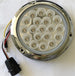 4" RED STOP, TURN & TAIL TO PURPLE AUXILIARY ROUND FLANGE MOUNT LED LIGHT - 19 DIODES