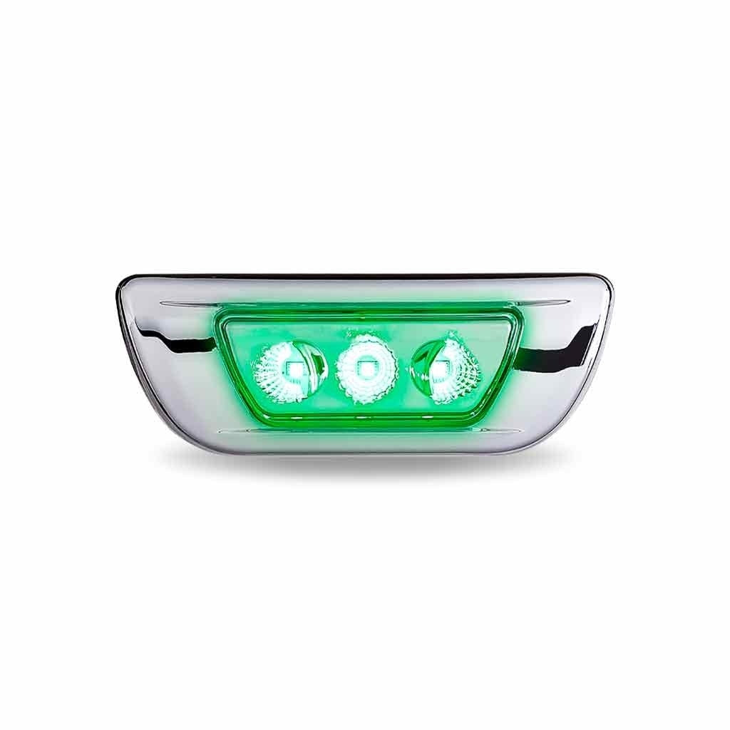 KENWORTH/PETERBILT DUAL REVOLUTION AMBER TURN & MARKER TO GREEN AUXILIARY CAB LED LIGHT