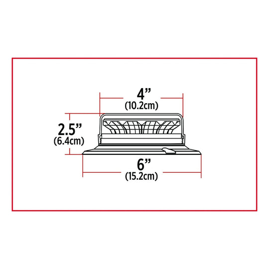 CLASS 1 BEACON LOW PROFILE LED WARNING LIGHT WITH 36 FLASH PATTERNS