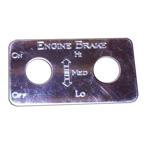 KW S/S SWITCH PLATE ENGINE BRA