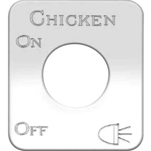 S/S SWITCH PLATE CHICKEN LITES