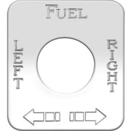 S/S SWITCH PLATE FUEL LEFT/RIG