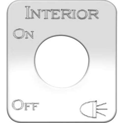 S/S SWITCH PLATE INTERIOR LITE