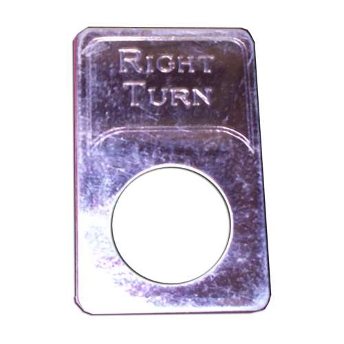 S/S INDICATOR LIGHT PLATE RIGH