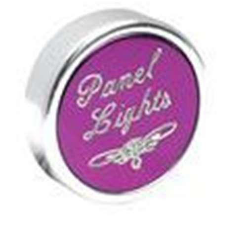 Chrome Panel Light Control Knob Color-Purple