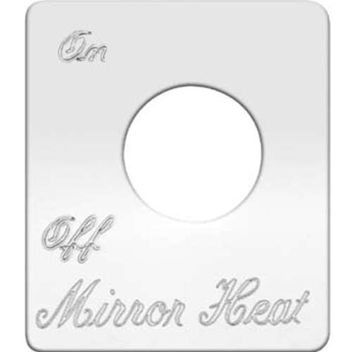 S/S SWITCH PLATE MIRROR HEAT