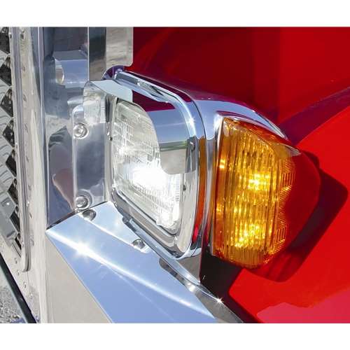 PB HEADLIGHT VISORS FOR SINGLE RECTANGULAR HEADLIGHTS