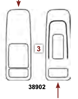 PB 567/579 INTERIOR POWER WINDOW TRIMS NO HEAT W/ MOTO MIR