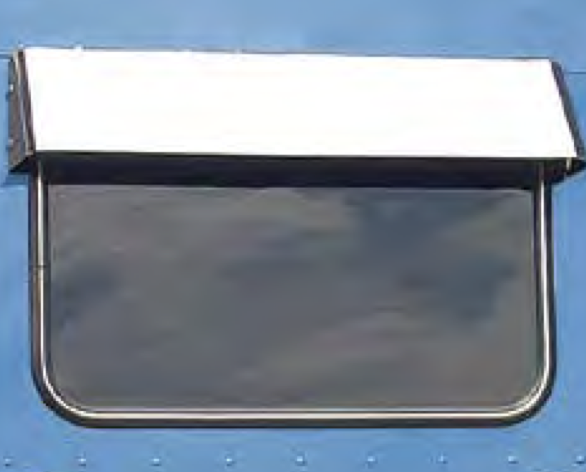 KW REAR WINDOW DROP VISOR 1 PIECE (29 5/8" X 18 5/8" WINDOW)